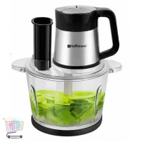 Мультифункціональний електричний подрібнювач Hoffmans HM-8857 5 в 1, двошвидкісний, нержавіюча сталь  універсальний кухонний комбайн для м’яса, овочів, фруктів, горіхів та льоду